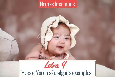 Nomes Incomuns - Letra Y